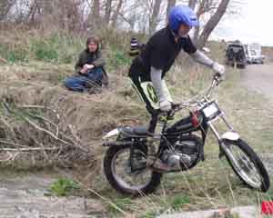 Waikuku Classic Trials, Mike Elliott. Yamaha TY250